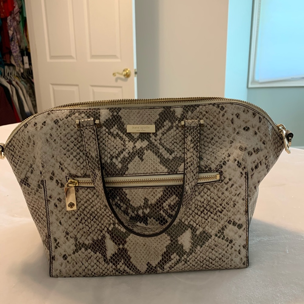 kate spade snakeskin purse